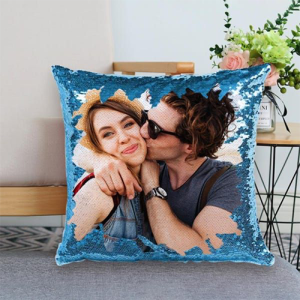 Magic Cushion Blue Sublimation 16*16